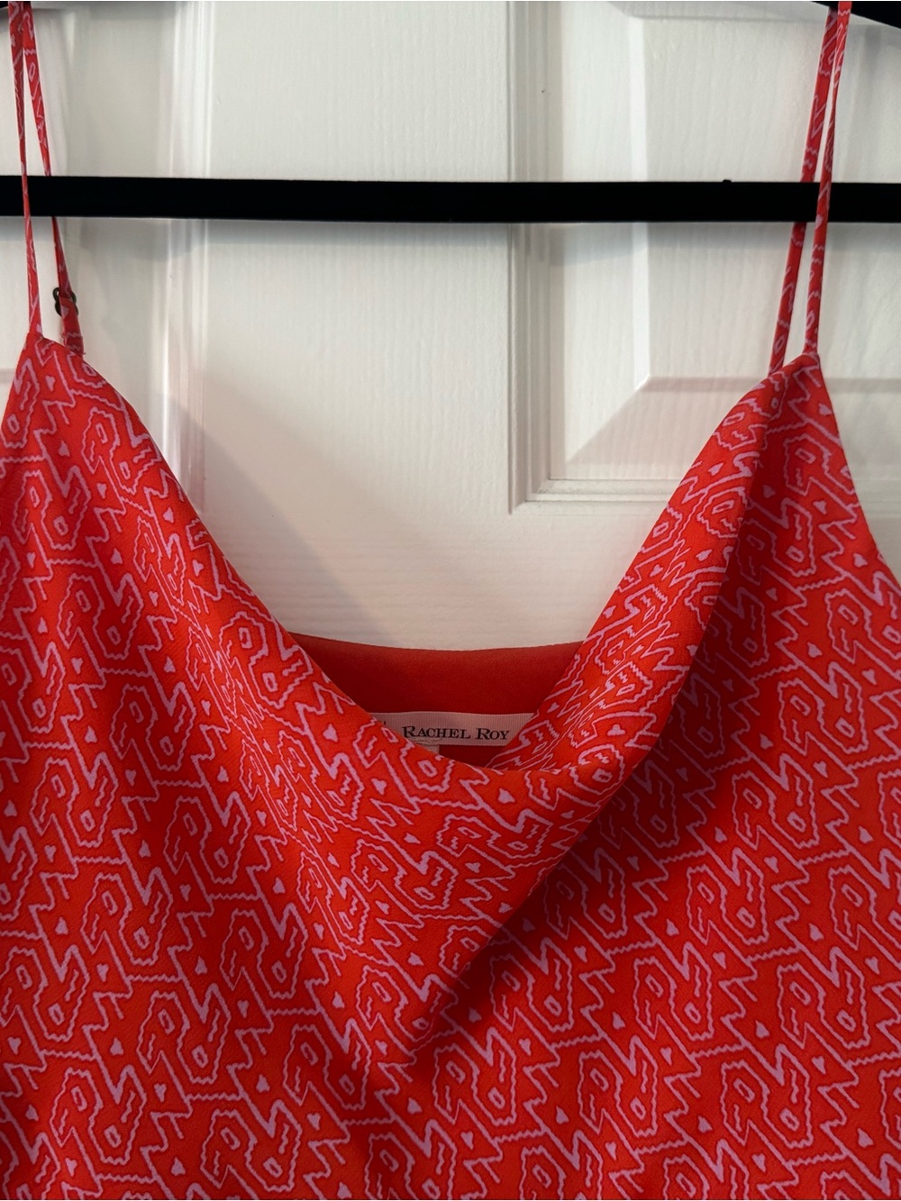 RACHEL Rachel Roy Bright Red Printed Dress - Picture 3 of 6